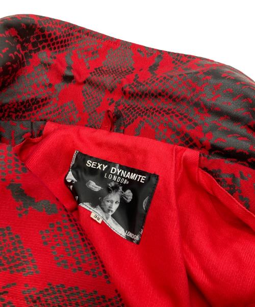 SEXY DYNAMITE LONDON（セクシーダイナマイトロンドン）SEXY DYNAMITE LONDON (セクシーダイナマイトロンドン) ジャケット レッド サイズ:32の古着・服飾アイテム