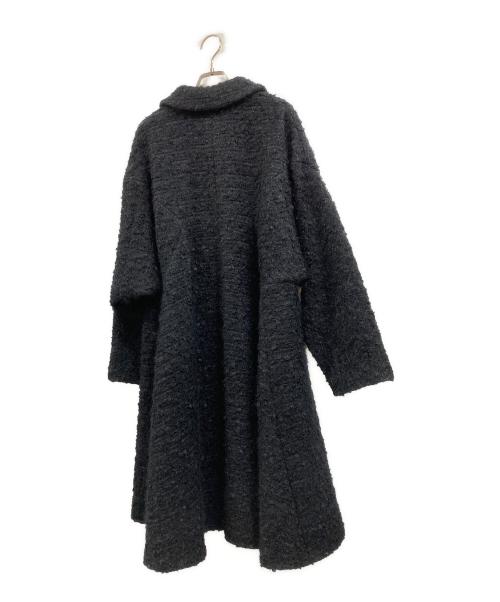 COMME des GARCONS COMME des GARCONS（コムデギャルソン コムデギャルソン）COMME des GARCONS COMME des GARCONS (コムデギャルソン コムデギャルソン) 丸襟ツイードコート ブラック サイズ:Mの古着・服飾アイテム