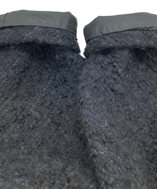 COMME des GARCONS COMME des GARCONS（コムデギャルソン コムデギャルソン）COMME des GARCONS COMME des GARCONS (コムデギャルソン コムデギャルソン) 丸襟ツイードコート ブラック サイズ:Mの古着・服飾アイテム