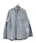 SUPREMEシュプリーム）の古着「Loose Fit Flannel Oxford Shirt」｜インディゴ