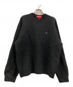 SUPREMEシュプリーム）の古着「Small Box Waffle Sweater」｜ブラック