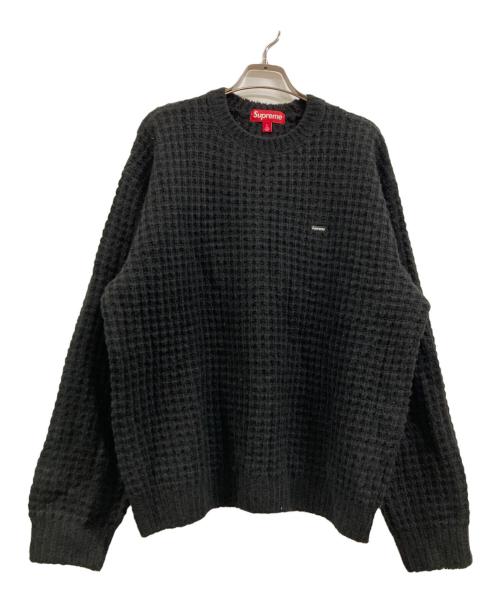 SUPREME（シュプリーム）Supreme (シュプリーム) Small Box Waffle Sweater ブラック サイズ:Lの古着・服飾アイテム