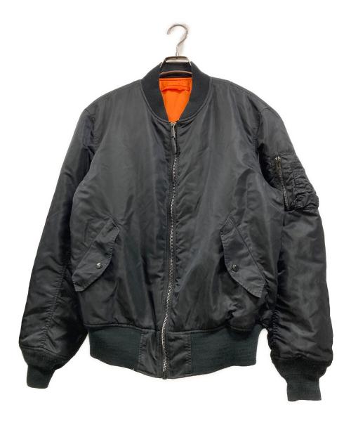 ALPHA（アルファ）ALPHA (アルファ) MA-1ジャケット ブラック サイズ:Lの古着・服飾アイテム
