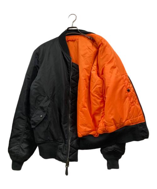 ALPHA（アルファ）ALPHA (アルファ) MA-1ジャケット ブラック サイズ:Lの古着・服飾アイテム