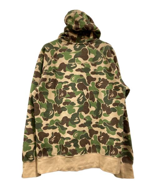 A BATHING APE（アベイシングエイプ）A BATHING APE (アベイシングエイプ) PUMA (プーマ) ABCカモBAPEフーディ グリーン サイズ:Mの古着・服飾アイテム
