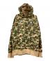 A BATHING APE（アベイシングエイプ）の古着「ABCカモBAPEフーディ」｜グリーン