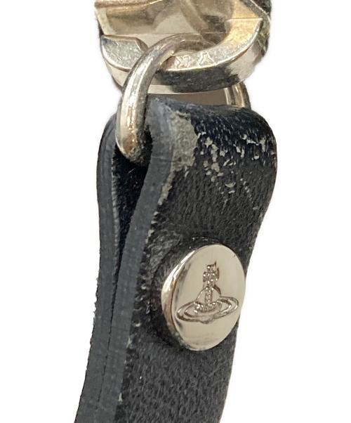 Vivienne Westwood（ヴィヴィアンウエストウッド）Vivienne Westwood (ヴィヴィアンウエストウッド) オーブ柄ショルダーバッグ ブラックの古着・服飾アイテム