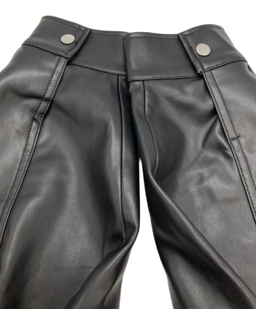 BEAMS（ビームス）BEAMS (ビームス) ワイドフィット 4ポケット レザー ブルゾン ブラック サイズ:Ⅼの古着・服飾アイテム