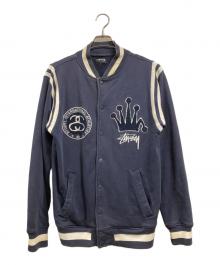 stussy（ステューシー）の古着「スタジャン」｜ネイビー