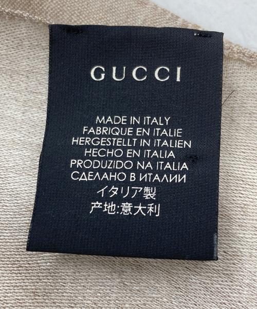 GUCCI（グッチ）GUCCI (グッチ) GG柄ストール ベージュの古着・服飾アイテム
