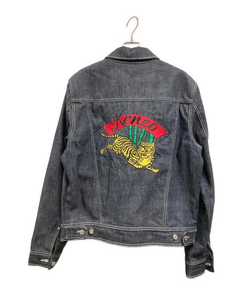 KENZO（ケンゾー）KENZO (ケンゾー) Bamboo Tiger Denim Jacket インディゴ サイズ:Ⅼの古着・服飾アイテム