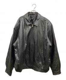 CROFT&BARROW（クロフトアンドバロー）の古着「レザージャケット」｜ブラック