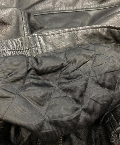 CROFT&BARROW（クロフトアンドバロー）CROFT&BARROW (クロフトアンドバロー) レザージャケット ブラック サイズ:XLTの古着・服飾アイテム