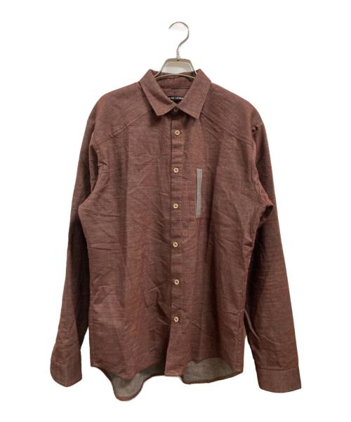FRANK LEDER（フランクリーダー）FRANK LEDER (フランクリーダー) コットンウールシャツ ブラウン サイズ:sの古着・服飾アイテム
