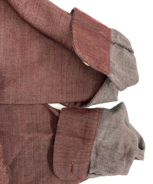 FRANK LEDER（フランクリーダー）FRANK LEDER (フランクリーダー) コットンウールシャツ ブラウン サイズ:sの古着・服飾アイテム