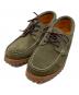 Timberland（ティンバーランド）の古着「AUTHENTICS 3EYE CLASSIC LUG DARK GREEN SUEDE」｜オリーブ