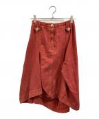 Vivienne Westwood RED LABELヴィヴィアンウエストウッドレッドレーベル）の古着「デニムスカート」｜レッド