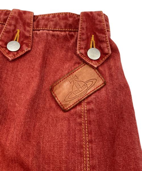 Vivienne Westwood RED LABEL（ヴィヴィアンウエストウッドレッドレーベル）Vivienne Westwood RED LABEL (ヴィヴィアンウエストウッドレッドレーベル) デニムスカート レッド サイズ:3の古着・服飾アイテム