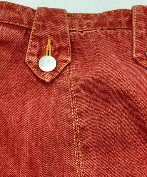 Vivienne Westwood RED LABEL（ヴィヴィアンウエストウッドレッドレーベル）Vivienne Westwood RED LABEL (ヴィヴィアンウエストウッドレッドレーベル) デニムスカート レッド サイズ:3の古着・服飾アイテム