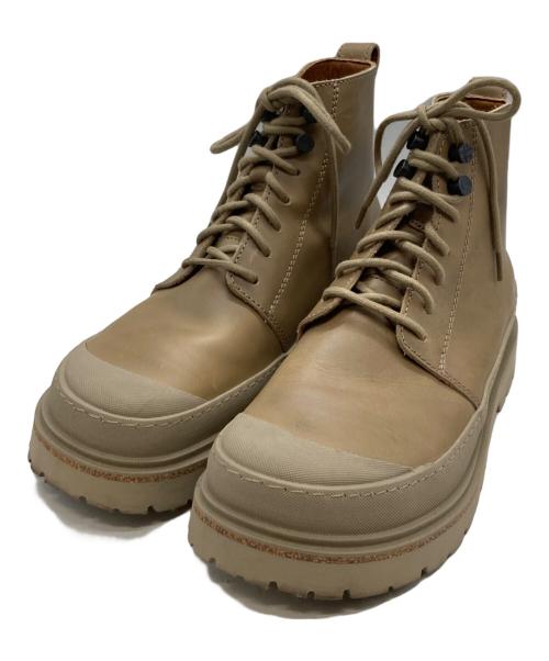BIRKENSTOCK（ビルケンシュトック）BIRKENSTOCK (ビルケンシュトック) プレスコットレースアップブーツ ベージュ サイズ:39の古着・服飾アイテム