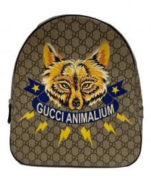 GUCCI（グッチ）の古着「アニマリウムバックパック」｜ブラウン