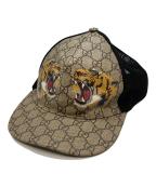 GUCCIグッチ）の古着「キャップ」｜ベージュ