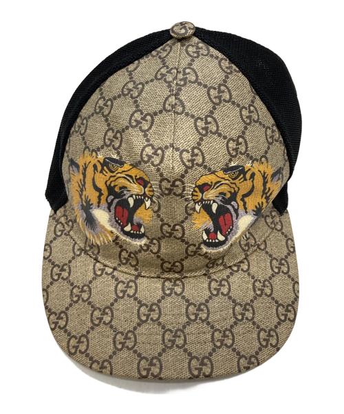 GUCCI（グッチ）GUCCI (グッチ) キャップ ベージュ サイズ:Mの古着・服飾アイテム