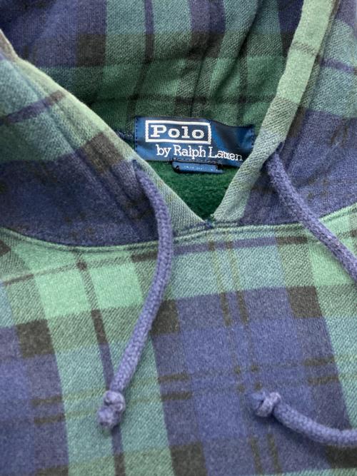 POLO RALPH LAUREN（ポロ・ラルフローレン）POLO RALPH LAUREN (ポロ・ラルフローレン) ブラックウォッチチェックフーディ グリーン サイズ:Mの古着・服飾アイテム
