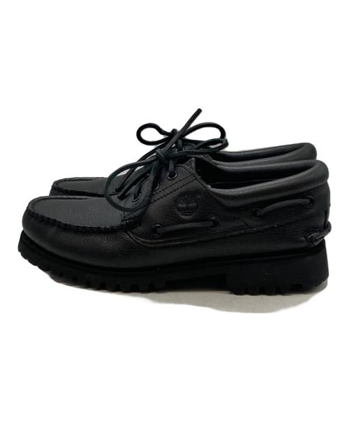 Timberland（ティンバーランド）Timberland (ティンバーランド) 3-EYE LUG HANDSEWN BOAT SHOE ブラック サイズ:25の古着・服飾アイテム