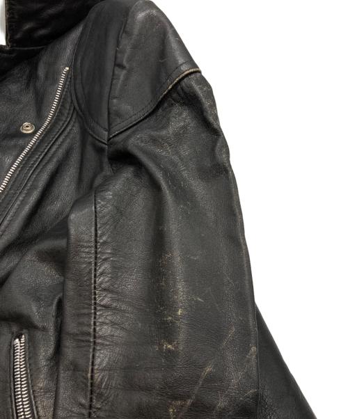 FIELD SHEER（フィールドシアー）FIELD SHEER (フィールドシアー) ダブルライダースジャケット ブラック サイズ:表記無しの古着・服飾アイテム