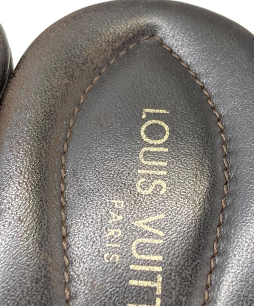 LOUIS VUITTON（ルイ ヴィトン）LOUIS VUITTON (ルイ ヴィトン) ヒールサンダル ブラウン サイズ:38の古着・服飾アイテム