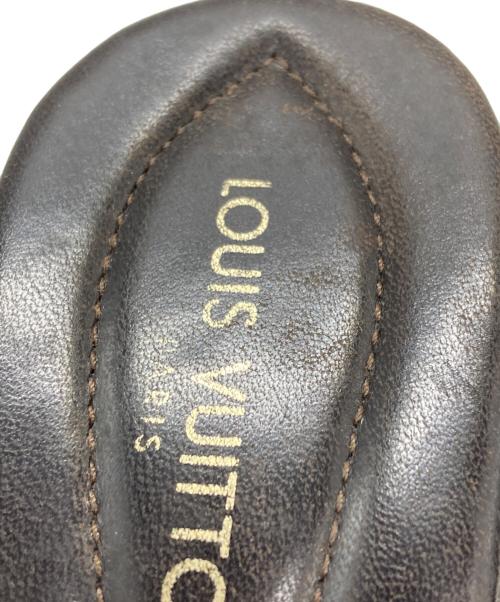 LOUIS VUITTON（ルイ ヴィトン）LOUIS VUITTON (ルイ ヴィトン) ヒールサンダル ブラウン サイズ:38の古着・服飾アイテム