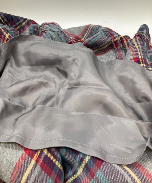 Vivienne Westwood RED LABEL（ヴィヴィアンウエストウッドレッドレーベル）Vivienne Westwood RED LABEL (ヴィヴィアンウエストウッドレッドレーベル) タータンプリーツスカート ネイビー サイズ:2の古着・服飾アイテム