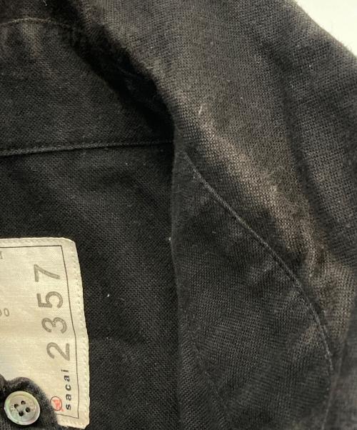 sacai（サカイ）sacai (サカイ) Nylon Twill Cotton Shirt ブラック サイズ:1の古着・服飾アイテム