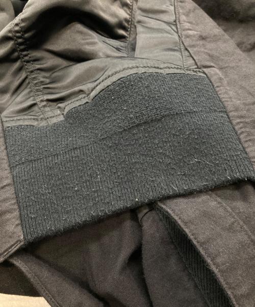 sacai（サカイ）sacai (サカイ) Nylon Twill Cotton Shirt ブラック サイズ:1の古着・服飾アイテム