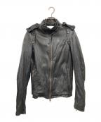MARKAマーカ）の古着「Real Cow Leather Jacket」｜ブラック