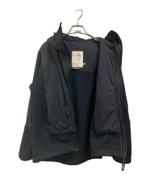 and wander（アンドワンダー）and wander (アンドワンダー) twill fleece jacket ブラック サイズ:2の古着・服飾アイテム