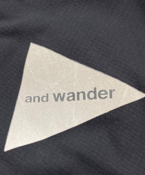 and wander（アンドワンダー）and wander (アンドワンダー) twill fleece jacket ブラック サイズ:2の古着・服飾アイテム