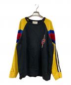 GUCCIグッチ）の古着「GGロゴパッチ スウェット」｜ブラック