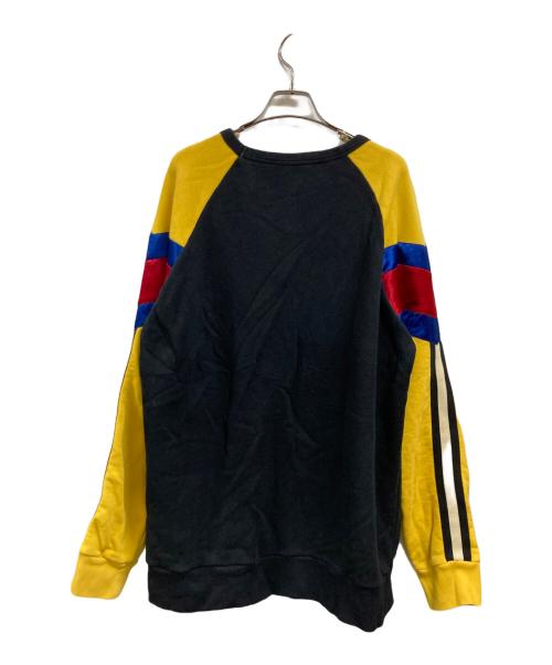 GUCCI（グッチ）GUCCI (グッチ) GGロゴパッチ スウェット ブラック サイズ:Ｌの古着・服飾アイテム