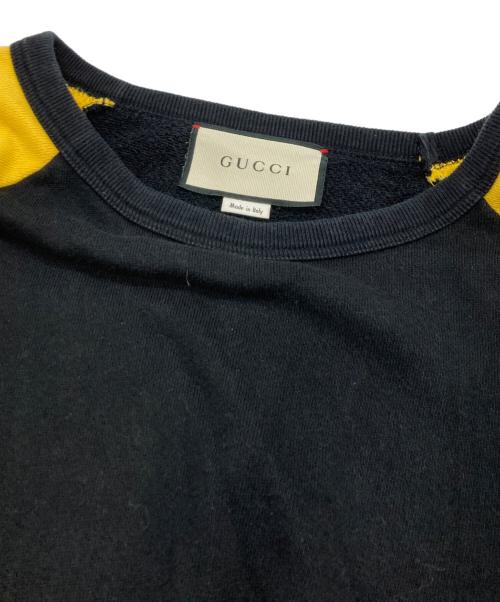 GUCCI（グッチ）GUCCI (グッチ) GGロゴパッチ スウェット ブラック サイズ:Ｌの古着・服飾アイテム