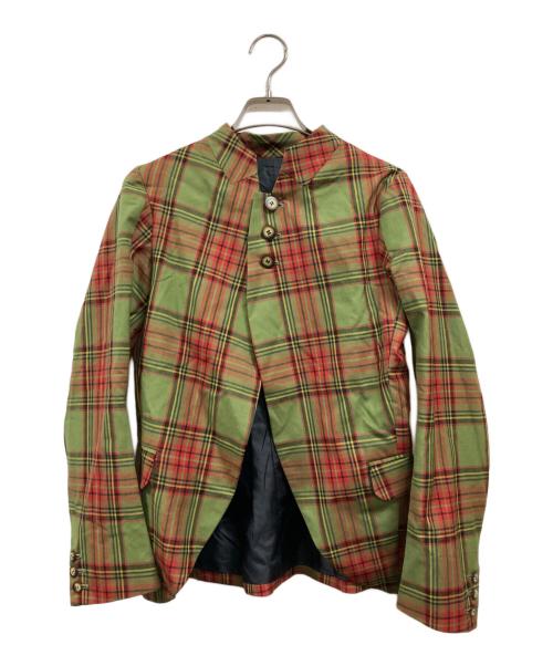 NEMETH（ネメス）Nemeth (ネメス) チェックジャケット グリーン サイズ:Mの古着・服飾アイテム