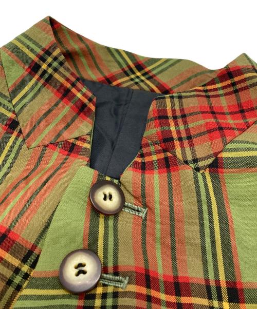 NEMETH（ネメス）Nemeth (ネメス) チェックジャケット グリーン サイズ:Mの古着・服飾アイテム