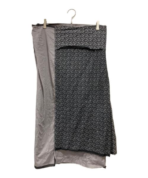 COMME des GARCONS（コムデギャルソン）COMME des GARCONS (コムデギャルソン) ロング巻きスカート ネイビー サイズ:Mの古着・服飾アイテム