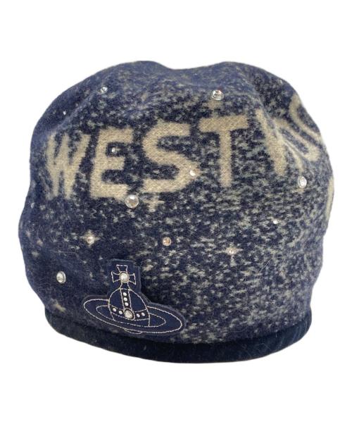 Vivienne Westwood（ヴィヴィアンウエストウッド）Vivienne Westwood (ヴィヴィアンウエストウッド) ミルキーウェイウールベレー帽 ネイビーの古着・服飾アイテム