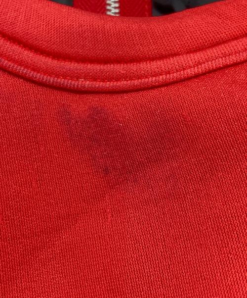 COMME des GARCONS（コムデギャルソン）COMME des GARCONS (コムデギャルソン) フリルチュール 変形 ボンディング プルオーバーシャツ / ケープ レッド サイズ:Sの古着・服飾アイテム