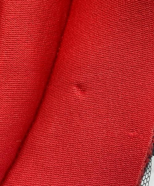COMME des GARCONS（コムデギャルソン）COMME des GARCONS (コムデギャルソン) フリルチュール 変形 ボンディング プルオーバーシャツ / ケープ レッド サイズ:Sの古着・服飾アイテム