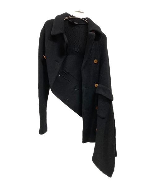 COMME des GARCONS（コムデギャルソン）COMME des GARCONS (コムデギャルソン) 変形カーディガン ブラック サイズ:Mの古着・服飾アイテム