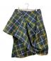 COMME des GARCONS HOMME PLUS（コムデギャルソンオムプリュス）の古着「アシメチェックスカート」｜グリーン