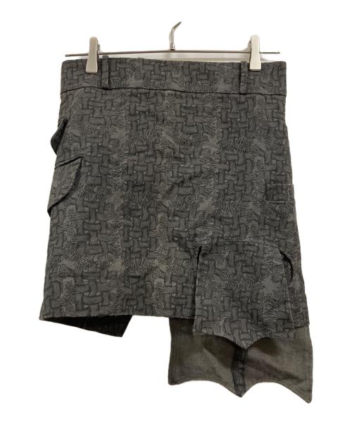 NEMETH（ネメス）Nemeth (ネメス) ロープ柄巻きスカート グレー サイズ:表記なしの古着・服飾アイテム
